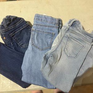 The Children's Place Size 5T Pack Of 3 Denim Jeans-Dark Wash-Light Wash-Grey
